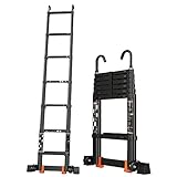 Teleskopleiter, Ausziehbare Mehrzweckleiter, Teleskopleiter for Wohnmobil/Dachzelt/Dachboden, 5 m/4 m/3 m/2 m Aluminiumverlängerung mit De(2.3m/7.5ft)