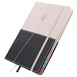 Alipis Adressbuch A5 Kleines Telefonbuch aus Bruchfestem PU Papier mit Register Tragbarer Adressorganisator für Telefonnummern und Adressen