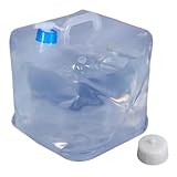wueiooskj Tragbarer Wasserbehälter, zusammenklappbar, 10 l/15 l/20 l, Faltbarer Eimer für Camping, Wandern, Überleben, 10 l/15 l/20 l, zusammenklappbar , 15L