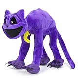 Zaloife Kuscheltier Smiling Monster, Gruseliges Lila Plüschtier 30 cm, Crawling Stofftier Smiling, Plüsch Kissen Puppe Spielzeug Geschenk für Fans Kinder