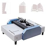 Heft- und Falzmaschine für Broschüren - Elektrische Heft- und Falzmaschine für Papierbücher, A3-Broschürenhefter, für Druckereien und Schulen,Blue