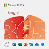 Microsoft 365 Single | 12 Monate, 1 Nutzer | Word, Excel, PowerPoint | 1TB OneDrive Cloudspeicher | PCs/Macs & mobile Geräte | Aktivierungscode per E-Mail