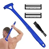 Rücken Trimmer Für Männer, Rücken Rasierer für Männer, Rückenrasierer, Präzisions Schutzklinge Ergonomische Nass Trocken Rasur (45x8,1 cm)