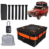 Auto Dachbox 20 Kubikfuß Dachkoffer, 500D Wasserdichter Faltbare Auto Dachtasche Gepäckbox, Geeignet Für Alle Fahrzeuge Mit/ohne Gepäckträger