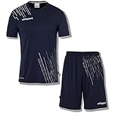 uhlsport Herren Score 26 Fußball Trikot-Set - Fußball-Set Bestehend Aus Trainings-Shirt Und Trainings-Hose, Marine/weiß, L EU