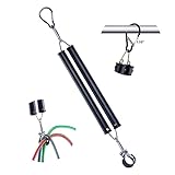 Dazakoot 40,6 cm Doppelfeder-Set, doppelte Tenderfeder zum Aufhängen von Anhänger-Luftleitungen und elektrischen Kabeln, zarte Federmontage mit Aufhängerhalterung für Sattelwagen, Traktoren, Anhänger