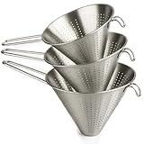 Space Home, Spitzsiebset, 3-teilig, 1x 14-, 1 x 16- und 1 x 20-cm-Durchmesser, aus Edelstahl