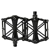 Fahrradpedale 9/16 Zoll Aluminium –Fahrradpedale mit gedichteten Lagern, rutschfeste breite Plattformpedale für E-Bikes, Mountainbikes, Rennräder, Trekkingpedale