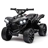 6V Elektrisches Quad für Kinder, Elektroauto Kinder ATV Mit Musik, Hupe, LED-Scheinwerfer, 70 x 42 x 45 cm, für Kinder 3+ Jahre