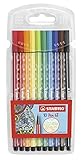 STABILO - Premium-Filzstift - Pen 68-10er Pack - 10 Farben