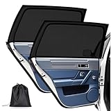 Sonnenschutz Auto Baby, Powerole Auto Sonnenschutz für Baby & Kinder (2 Stück) UV-Schutz Seitenscheibe & Autofenster Atmungsaktives Netz gegen Hitze Universal für 95% Fahrzeuge