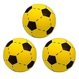 Softball 20 cm Schaumstoffball Kinder Fußball weicher Ball Indoor & Outdoor (Einzeln) (3 Bälle, gelb)