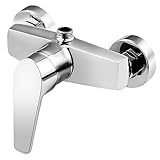 Trintion Duscharmatur Duschthermostat Einhand-Brausebatterie Thermostat mit Temperaturbegrenzer Chrom 1/2' Standard Brauseschlauchanschluss
