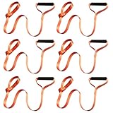 SUNOYA 6 Stück Deer Drag, Zugseil, Hirsch-Schleppseil, Jagdzubehör Seil Hirsch-Zuggeschirr Jagdausrüstung Bergehilfe Ziehgurt Abzieher Mit Komfortgriff Für Die Jagd Im Freien(Orange, 150cm)
