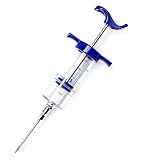 Lantelme Marinierspritze Edelstahl 50ml Volumen | Hochwertige Injektor Marinadenspritze zum Marinieren von Fleisch Braten Soßen und Gebäck | Fleischspritze für Grill und zum Backen | Fleischinjektor