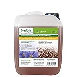 2,5L Leinöl kaltgepresst, 100% aus Reiner Leinsaat, ohne Zusätze, Einzelfuttermittel für Pferd, Hund und Katze