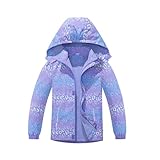 Jacken für mädchen Wasserdicht Große Größen Leicht Übergangsjacke Steppjacke Gefüttert Kinderjacke Softshelljacke Frühling Winddicht Reitjacke 140 Atmungsaktiv Outdoo