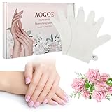 AOGOE 6 Paar Handmaske, Hands Moisturizing Gloves Infundiertes Kollagen, Serum,Vitamine, natürliche Pflanzenextrakte, Feuchtigkeitsspendende Handschuhe für Trockenes Altern und Rissige Hände,Bleaching