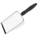 Supvox Edelstahl Reptilien Sandsieb Schaufel mit Feinem Maschennetz Langlebig und Robust zum Filtern von Sand und Ausscheidungen für Terrarien und Reptilienpflege