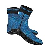 MotiveTech Tauchsocken, Wasserschuhe, Neoprenschuhe, 3 Mm, Elastische Surfstiefel mit Verstellbarem Riemen, Geeignet Zum Kajakfahren Und Surfen, 46 47
