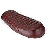 Selle Cafe Racer, Qiilu Motorradsitz, PU-Leder, Vintage, Cafe, Racer, flacher Sitz, für Honda CG125 GN CG CB200 CB350 CB400SS CB500 CB750 SR400 SR500 XJ XS, KZ