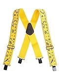 kwb Hosenträger, elastisch, Länge 100 cm, Breite 5,1 cm maßbandträger, hosenträger herren, Länge nach Dehnung: 160 cm