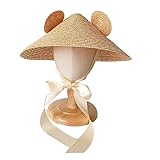 ZHGFXIN Niedlicher Grashut Mit Ohrdesign Kinder Perfekt Für Schulpartys Und Spaß Freien Der Multifunktions Haushaltsfloppy Freien Schützt