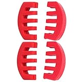 TOYANDONA 4 Stück Violine Stumm Violine Schlüsselanhänger Musical Geigenständer Robuster Bratschendämpfer Instrument Geigenstimmer Stumm Für Violine Fingerführung Für Violine Gummi Rot