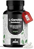 L-Carnitin Kapseln Hochdosiert 3196mg - 180 Kapseln - Komplex aus L-Carnitin-Tartrat, Acetyl-L-Carnitin - vegan aus Deutschland Laborgeprüft