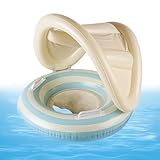NevPuose Schwimmhilfe für Babys, mit UV-Schutz, Schwimmsitz, verstellbar, mit Verdeck für Kleinkinder, Wasserspiele und Sommeraktivitäten im Freien