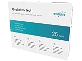 EUROPAPA® Healthcare 25 Stück Ovulationstest für Eisprung, Fruchtbarkeitstest für Frauen 25 mIU/mL Empfindlichkeit