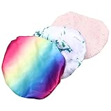 HAKIDZEL 3 Stück Duschhaube Für Zöpfe Haarhaube Für Zöpfe Damen-Duschhauben Haarhaube Für Die Dusche Wiederverwendbare Duschhaube Duschhaube Für Damen Wasserdicht Frisches Puder