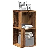 SKM Eckregal Altholz-Optik 33x33x67 cm Holzwerkstoff,Möbel,Schränke,Aufbewahrungsschränke & Schließfächer,Braun,8.8KG,856718