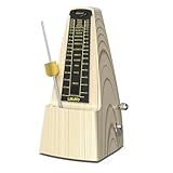 LEKATO Mechanisches Metronom | Verbesserte Version mit metallenes Getriebe | Universales Metronom mit betonter Glocke für Klavier Gitarre Ukulele Violine und Chromatik - lauter Klang, hohe Genauigkeit