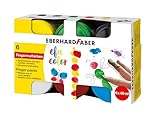 Eberhard Faber 578606 - Fingerfarben EFA Color, 6 Farben mit je 40 ml, Fingerfarben Kinder ungiftig