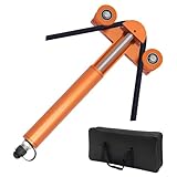 YXZQLOZ Tragbares hydraulisches Rohrbiegewerkzeug, 0 bis 180° Einstellbarer Winkel, geeignet für Drähte, Kabel und starre Materialien, professioneller Rohrbieger mit Tragetasche