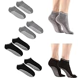 4 Paar Stoppersocken für Damen Herren, Antirutschsocken Herren Damen, Yoga Socken Antirutschsocken Rutschfeste Socken Grip Socken für Ballett, Pilates, Krankenhaus, Fitness