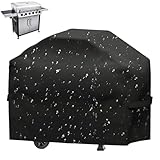 Grilldecke Gas 145x61x117cm - Wasserfest und UV-Beständig - Passend für Weber, Tepro, Landmann - Ganzjahresschutz, Klettverschluss, Beutel im Lieferumfang enthalten