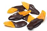 Alucra Mango getrocknet in dunkler Schokolade 1 Kg - Handgedippte Trockenfrüchte aus Thailand - Exotische vegane Süßigkeit - Studentenfutter Highlight mit fruchtiger Süße und Schokoladengenuss
