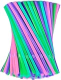 Strohhalme,Party-Trinkhalme,100 Stück,für Party,Geburtstag,Hochzeit 100Stück Wiederverwendbare Strohhalme,Plastik Strohhalme,Trinkhalme Plastik Trinkhalme für Smoothies,Saft,Cocktail(100)