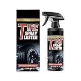 Generisch Reifen Glanz Spray | 120 ml Radbeschichtung für Wiederherstellung und Pflege,Felgen Pflege Spray,für Offroad Zuhause Outdoor Garage Auto Fahrzeug Automotive Urban