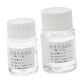 Zerodeko 2 Sets Crystal Epoxy Clear Glue Klarer Epoxidkleber Zweikomponentenkleber Zweikomponenten Bastelkleber Gießen Zweikomponenten Epoxidkleber Epoxidharz Transparent