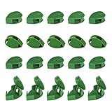 SAVITA 60 Stück Pflanzen Clips Pflanzen Wand Clip mit 72 Stück Acryl Klebeaufklebern für Pflanzen Gemüsereben für den Innen und Außenbereich Wandgarten (Grün)