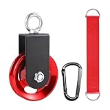 Umlenkrollen zum Heben - Hochbelastbares Flaschenzug Karabiner Set,Geräuschmindernde und geschmeidige Fitness-Zubehörteile, Vielseitiges Trainingsgerät für Spannungsgeräte, Zugvorrichtungen und