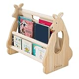 Generisch Personalisierbares Bücherregal Kinder mit individueller Beschriftung, Kinderregal aus weichem Canvas-Material für Kinderzimmer und Babyzimmer, Maße: 43 cm x 35 cm x 25 cm