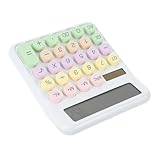 TOGEVAL Kompakter Mechanischer Taschenrechner mit Robustem Kunststoffgehäuse Tragbarer Desktop für Büro und Schule Multifunktionales Rechenhilfsmittel für Studenten und Berufstätige
