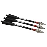 Steambow Kohlefaser-Armbrust-Pfeile, 3er-Set, für Armbrust bis 90 lbs