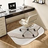 Highdi Bodenschutzmatte Bürostuhl, Rechteck Bürostuhl Unterlage Kratzfest rutschfest Bodenmatte Stuhlunterlage Bürostuhlunterlage Schreibtischstuhl Unterlage Teppich (Wüste,90x120cm)