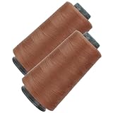 Polyestergarn – 40/2 Overlock-Nähgarn, Hochgeschwindigkeits-Polyester-Maschinenfaden zum Nähen, Overlock-Nähgarn und Stickerei, 2er-Pack, strapazierfähige Overlock-Garnspulen (200 g)