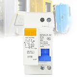 Fi Schutzschalter 16A, AC 230V 30mA C16 1P+N Leitungsschutzschalter, DIN-Schienenmontage Auslaufschutz Überlastschutz Fehlerstromschutzschalter mit Überstromschutz FI/LS Schalter Sicherungsautomat